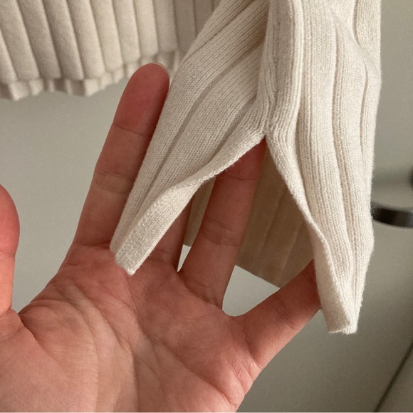 Cream Wide Rib Sweater - Picture 3 of 5